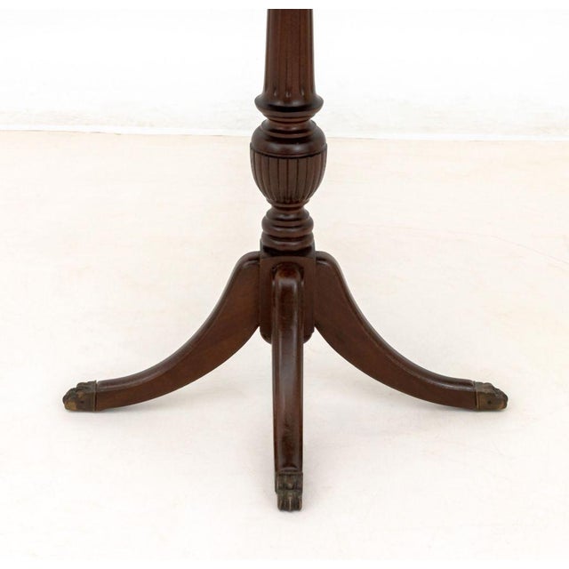 Early 20th Century Neoclassical Style Mahogany Demilune Table For Sale - Image 5 of 7
