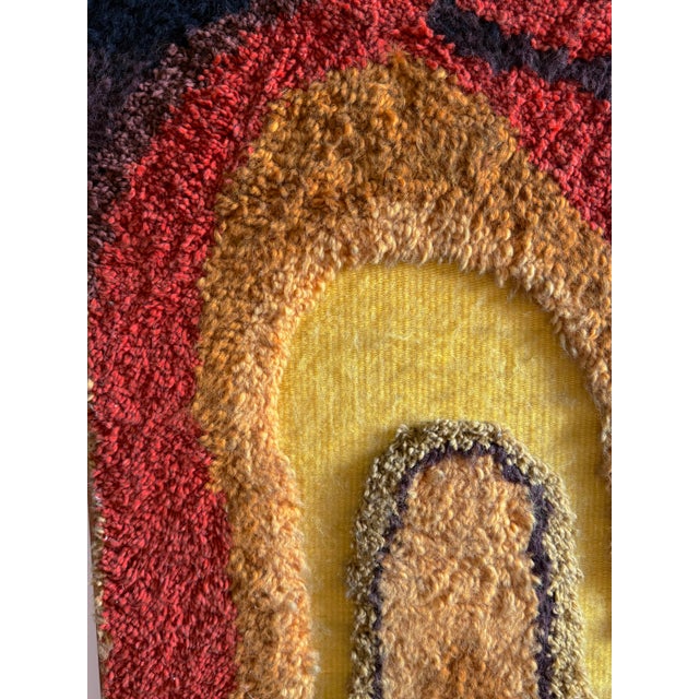 Space Age Wall Tapestry | Italian Mid-Century Fabric Art 1970s For Sale - Image 4 of 8
