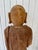 Antique Huge Carved Polychrome Wood Buddha Buddhist Monk on Lotus For Sale - Image 10 of 12