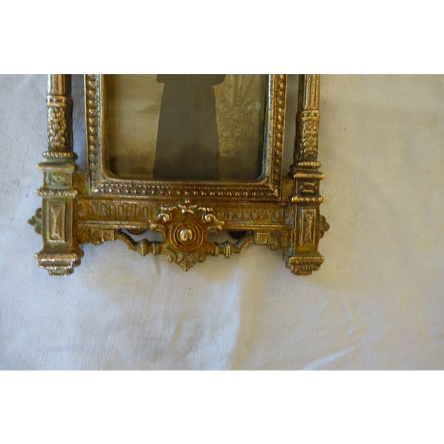 Superb 19th-century gilt bronze photo frame Neo-Renaissance style Can be placed on a surface or hung 17 x 25 cm Excellent...