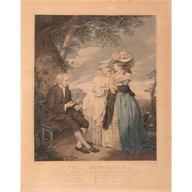 William Nutter, The Moralist, Etching, Late 18th Century For Sale