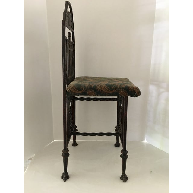 Art Deco Iron Telephone Chair For Sale - Image 9 of 12
