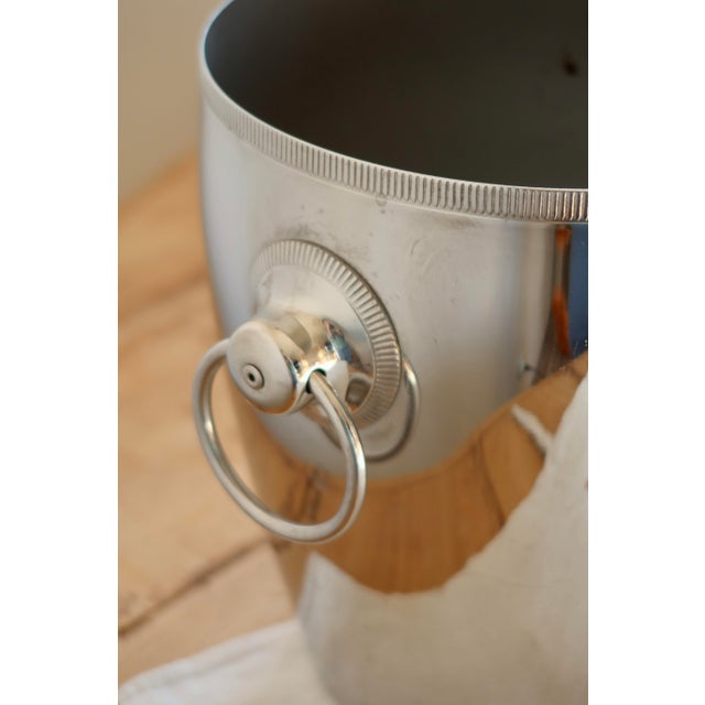 Vintage Silver-Plated Metal Champagne Bucket by Rémy Letang, 1970s For Sale - Image 3 of 8
