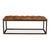 Modern Tufted Leather Bench For Sale - Image 4 of 8
