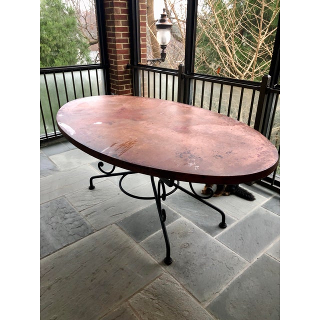 Arhaus Copper Top Dining Table Chairish