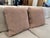 Design Plus Gallery presents a Pair of Chunky Throw Pillows in Mocha of Feather & Down. The pillows have a plush body...