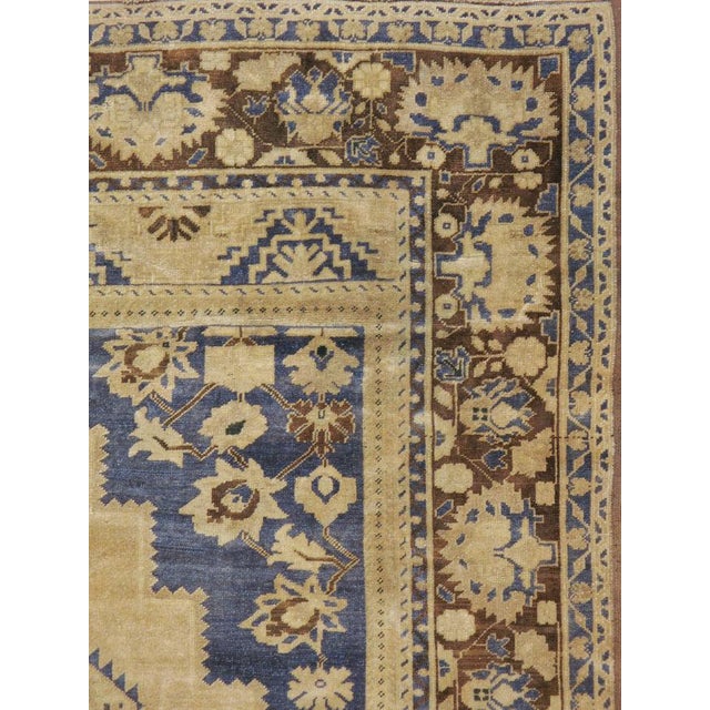 Rustic Galerie Shabab Collection Mid-20th Century Turkish Oushak Carpet For Sale - Image 3 of 3