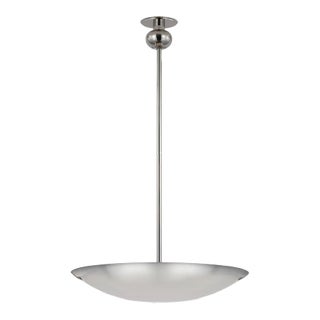 Paloma Contreras for Visual Comfort Signature Comtesse Medium Uplight Chandelier in Polished Nickel For Sale