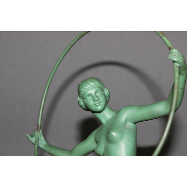Art Cast Hoop Dancer Babbitt by Briand 1930 For Sale - Image 4 of 14
