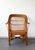 Vintage Armchair in Woven Rattan For Sale - Image 3 of 10