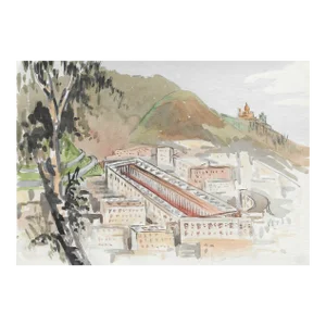 1950s Ivy Attwell Algerian Watercolor