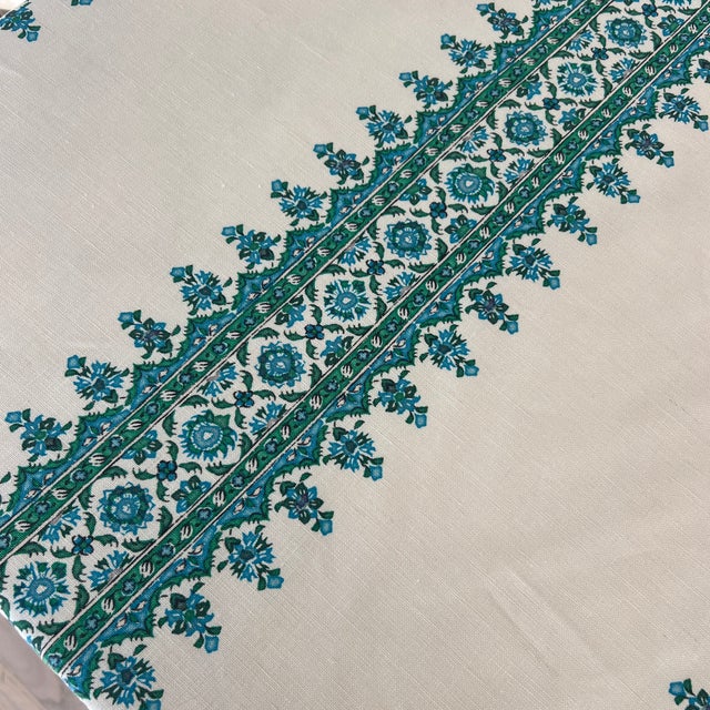 Peter Dunham Designer Peter Dunham Isfahan Stripe Linen Fabric- By the Yard For Sale - Image 4 of 7