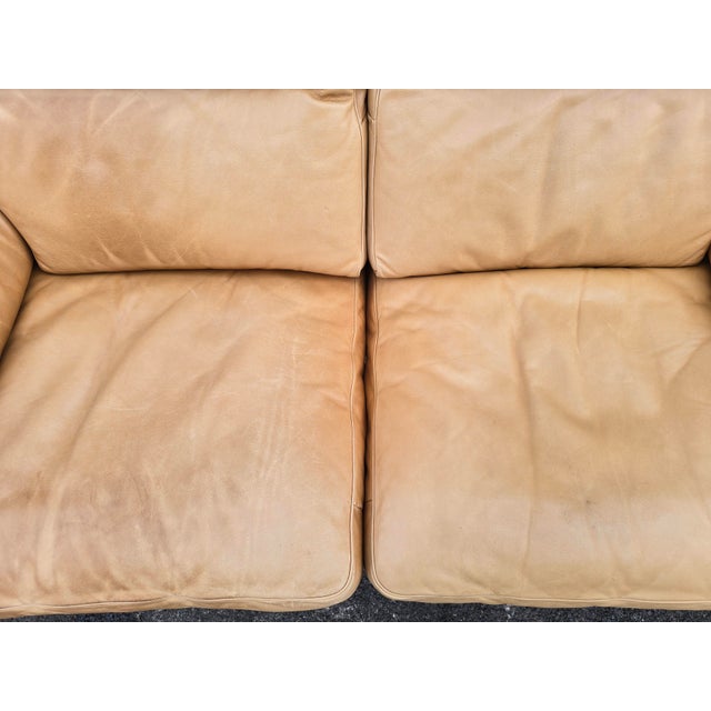 Vintage Two-Seater Sofa in Leather from de Sede, 1980s For Sale - Image 10 of 11