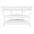 Mid-Century Modern Vintage 3-Tier Rattan Demi-Lune Console Table For Sale - Image 3 of 8