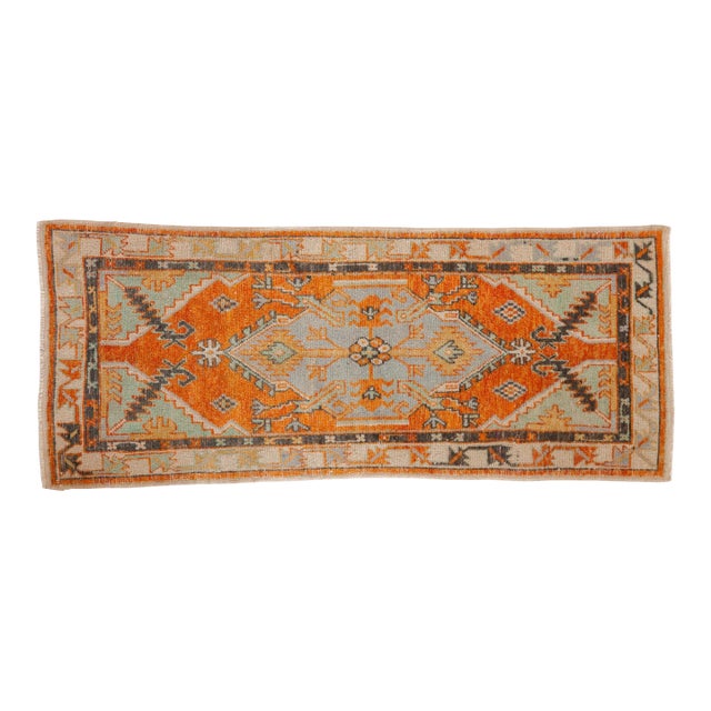 Vintage Distressed Oushak Rug Runner - 2'7" x 6' For Sale