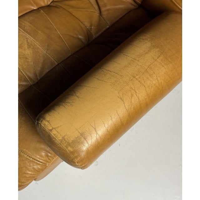 Vintage Italian Armchairs in Leather, 1970, Set of 2 For Sale - Image 16 of 18