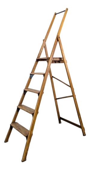 Library Stepladder in Wood