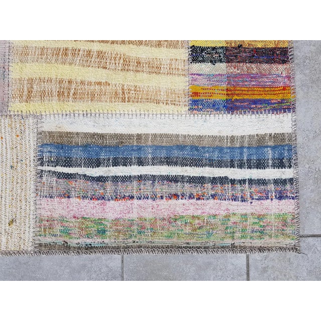 Oushak Vintage Natural Runner For Sale - Image 9 of 10