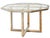 Italian Modern Octagonal Center Table of Chrome and Brass With Glass Top For Sale In Austin - Image 6 of 9