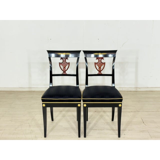 Vintage Biedermeier Style Chairs, 20th Century, Set of 6 For Sale - Image 9 of 12
