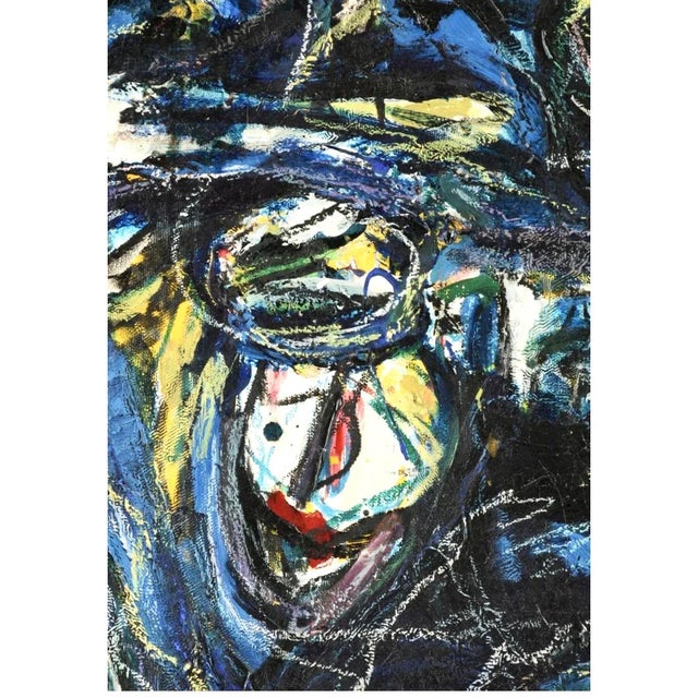 Werner Liebmann, Large German Neo Figuarist Abstract Expressionist Oil Painting Werner Liebmann, c.1980s-1990's For Sale - Image 12 of 14