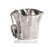 Modern Freeform Aluminum Ice Bucket With Scoop For Sale - Image 3 of 3