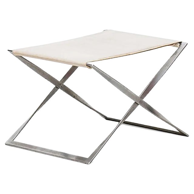 Danish PK-91 Stool by Poul Kjærholm for E. Kold Christensen, 1961 For Sale