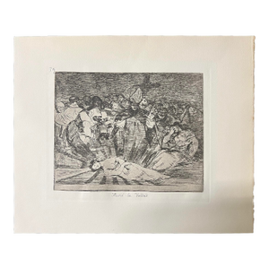 Francisco De Goya Truth Has Died Plate 79 Disasters of War Etching W/Coa