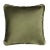 Major Collection Cushion in Green Velvet with Fringes from Lo Decor For Sale