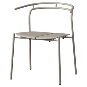 Taupe Minimalist Dining Chair by Rasmus Falkenberg