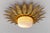 Mid-Century Modern Sunburst Ceiling Lamp in Metal and Milk Glass, Italy, 1960 For Sale - Image 4 of 10