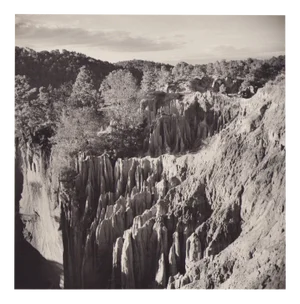 Hanna Seidel, Guatemalan Landscape, Black and White Photograph, 1960s