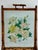 Late 19th Century Antique Victorian Bamboo and Hand-Painted Glass Fire Screen, C,1890s For Sale - Image 5 of 9
