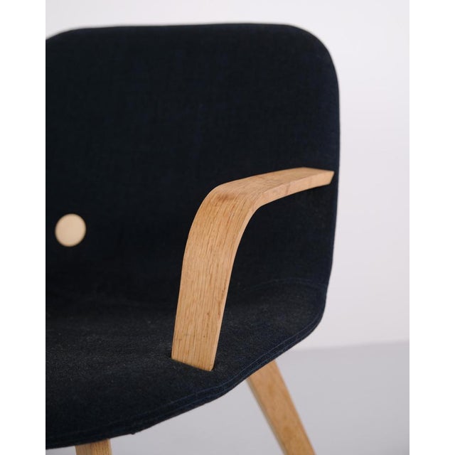 Blue Vintage Danish Model EJ 3 Lounge Chair in Oak by Erik Jørgensen, 1990s For Sale - Image 8 of 10
