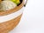 Metal Mid Century Modern Chrome Ring-Handled Basket Centerpiece Composite Fruit Pears For Sale - Image 7 of 10