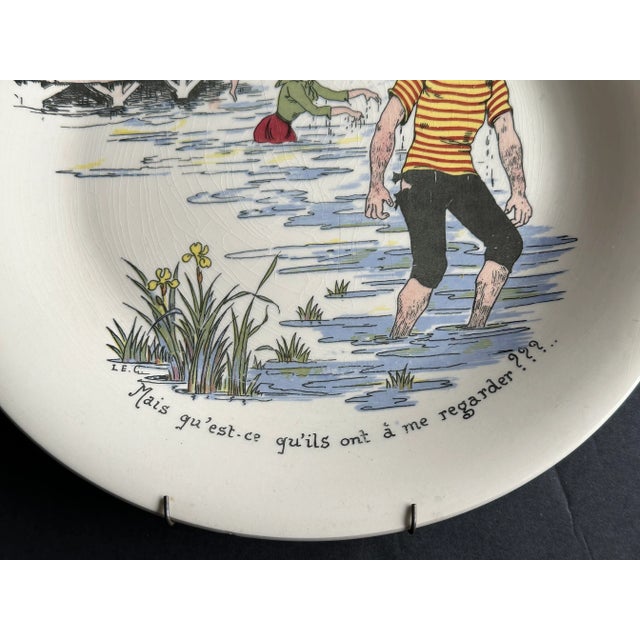 Ceramic Decorative Wall Plate by Boch Freres La Louviere Belgium For Sale - Image 7 of 12