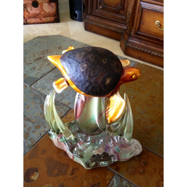 Sea Turtle Murano Glass Sculpture by Adriano Dalla Valentina For Sale - Image 13 of 13