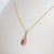 Aaa Padparadscha Sapphire Pendant With Natural Diamonds: Solid 14k Gold, 6x4mm For Sale In Columbus - Image 6 of 7
