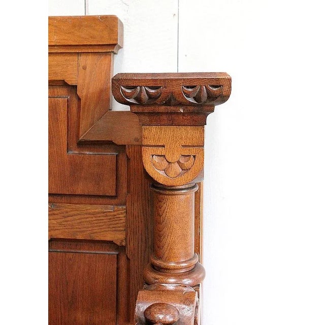 Brown Solid Oak Church Stall For Sale - Image 8 of 18