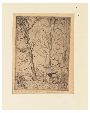 Otto Boudewijn de Kat, Landscape, Original Etching, 1944