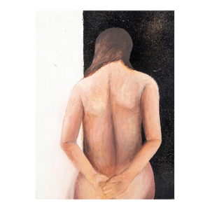 Dan Lynch ([American, 1930-2019) "Figure Standing" Oil on Board