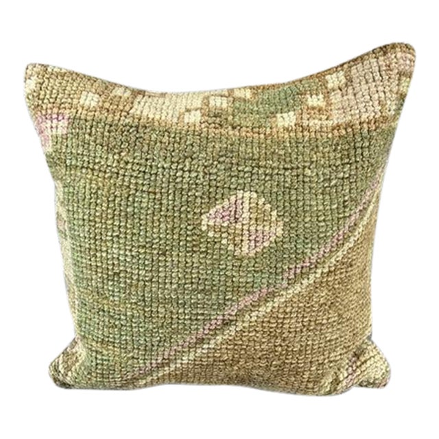 20 x 20 Rug Pillow Celestial Dreamland Turkish Pillow Cushion Cover For Sale