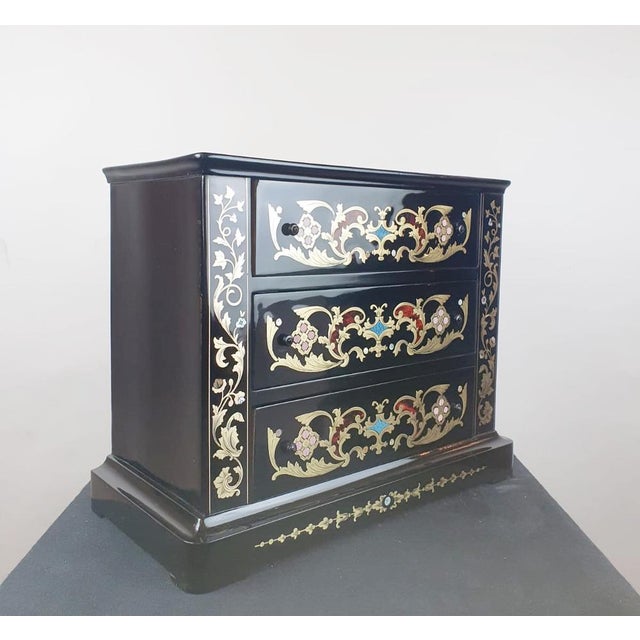 Wood Napoleon III Master's Chest of Drawers For Sale - Image 7 of 18