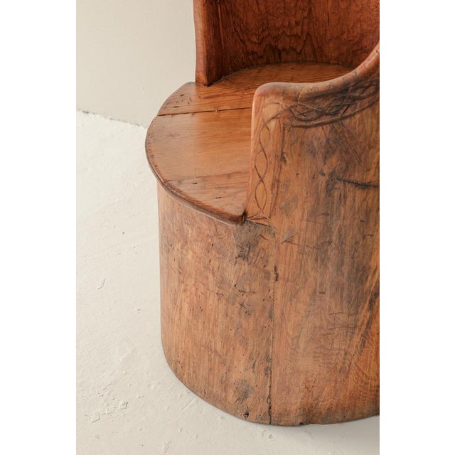 Brown Rustic Armchair, Sweden, 1962 For Sale - Image 8 of 11