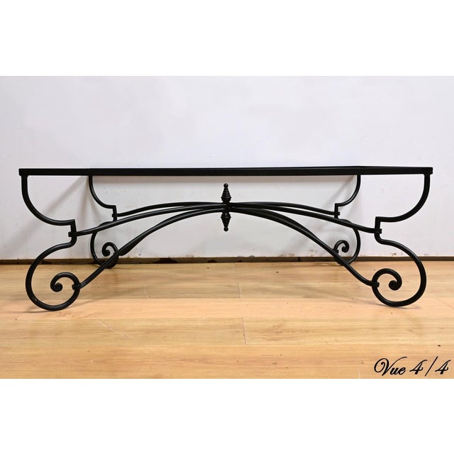 Art Nouveau Wrought Iron Coffee Table, 1940s For Sale - Image 18 of 18