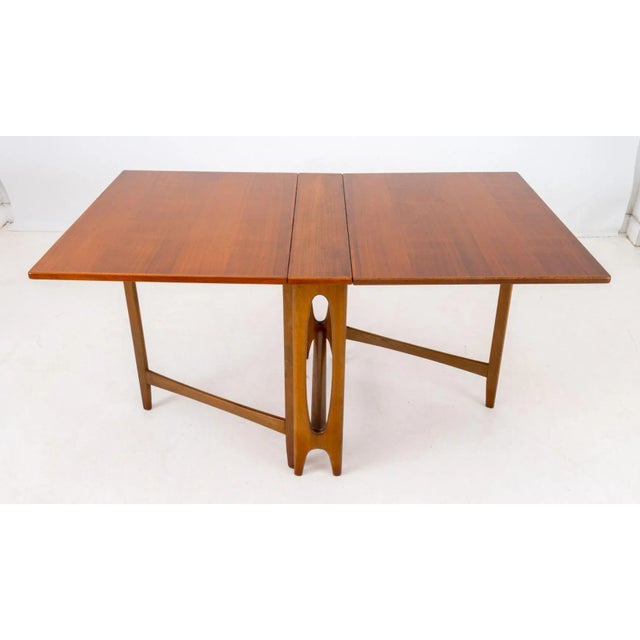Wood Bendt Winge Mid-Century Modern Drop Leaf Table For Sale - Image 7 of 11