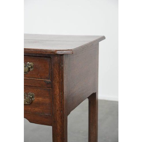 Antique English Oak Side Table, 1700s For Sale - Image 11 of 17