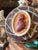Vintage Neoclassical Faux Marble Cameo Plaque With Painted Intaglio of Josiah Wedgwood I For Sale In Palm Springs - Image 6 of 13