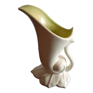 1960s Red Wing Pottery Cornucopia Vase