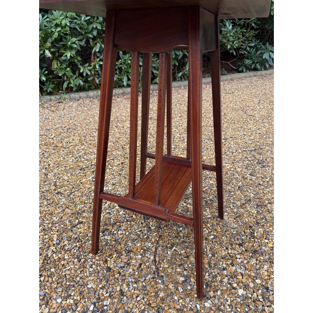 Edwardian Square Mahogany Occasional Table, 1900 For Sale - Image 6 of 8